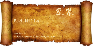 Bud Nilla névjegykártya